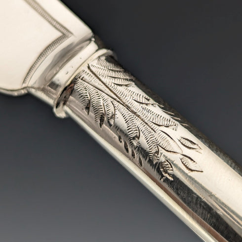 英国アンティーク シルバープレート カトラリー6ペアセット Allen & Darwin